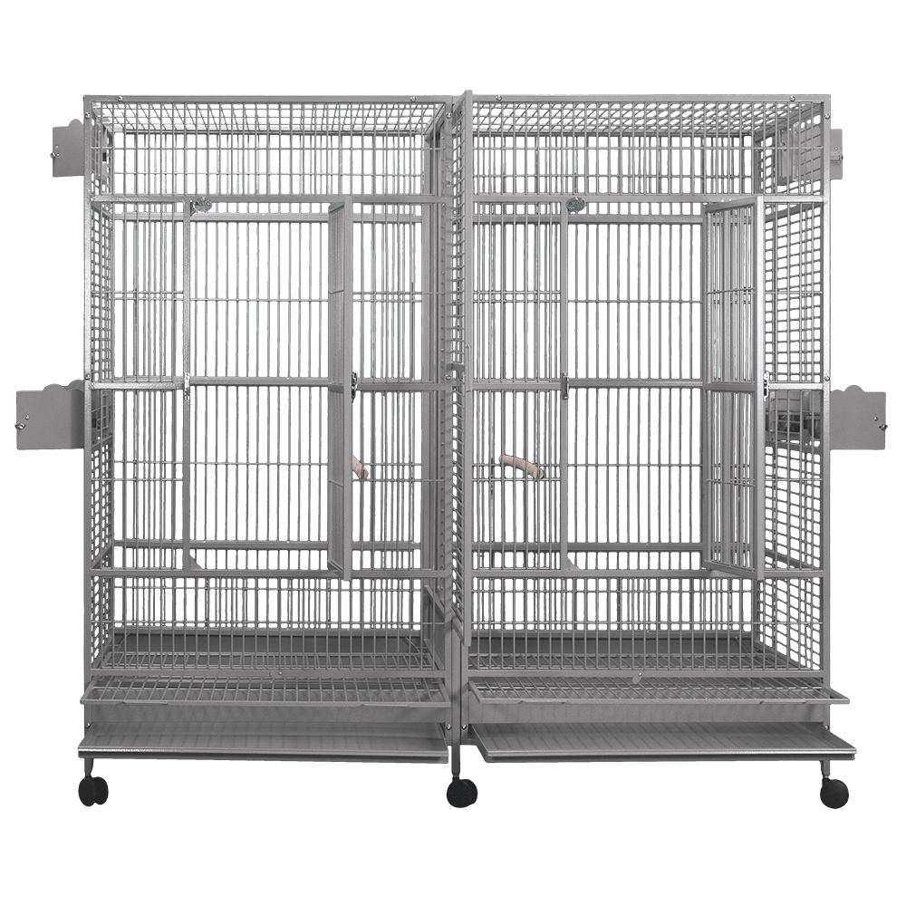 8040FL Platinum 80"x40"x74" Double Macaw Cage with Divider